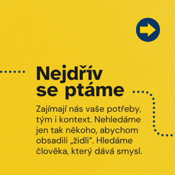 Náborová strategie – návrh postupu hledání ideálního kandidáta s ohledem na tým a firemní cíle.